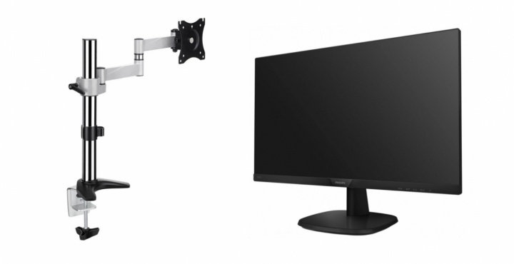 Paket med monitor från Philips och fäste från Andersson - Pre-owned, Klass A in the group COMPUTERS & PERIPHERALS / Computer monitor / Computer monitors at TP E-commerce Nordic AB (38-94850)