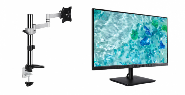 Paket med monitor från Acer och fäste från Andersson - Pre-owned, Klass C in the group COMPUTERS & PERIPHERALS / Computer monitor / Computer monitors at TP E-commerce Nordic AB (38-94851PKT)