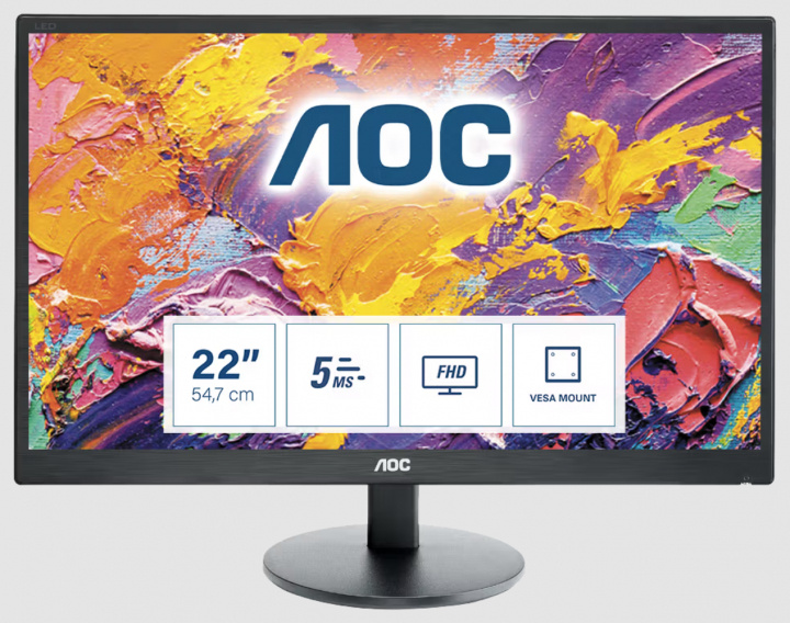 AOC Monitor 215LM00041, Pre-owned, Grade C in the group COMPUTERS & PERIPHERALS / Computer monitor / Computer monitors at TP E-commerce Nordic AB (38-94855)