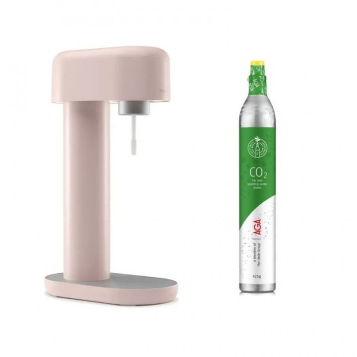 MySoda Ruby Light Pink Incl. CO2 Cartridge in the group HOME, HOUSEHOLD & GARDEN / Household appliances / Water & Juice / Carbonation machines / Carbonation machines at TP E-commerce Nordic AB (38-94862)