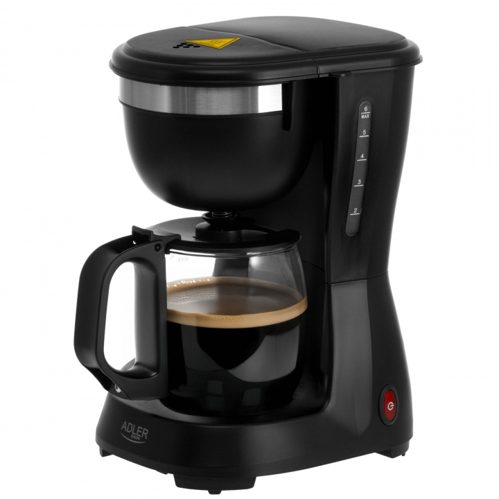 Adler AD 4381 svart Droppkaffebryggare 0,6 l in the group HOME, HOUSEHOLD & GARDEN / Household appliances / Coffee makers and accessories / Drip coffee makers at TP E-commerce Nordic AB (38-94915)