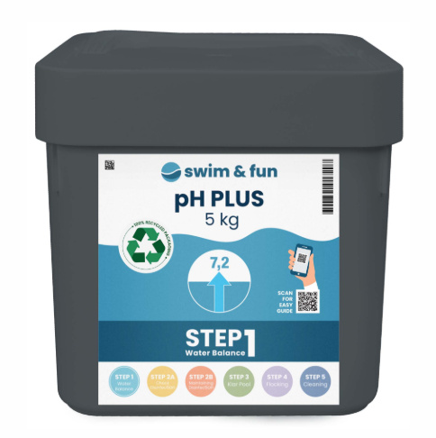 Swim & Fun pH-Plus 5 kg in the group HOME, HOUSEHOLD & GARDEN / Garden products / Pool & Accessories / Poolchem at TP E-commerce Nordic AB (38-94963)