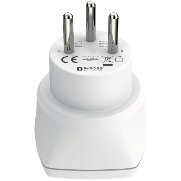 SKROSS Travel Adapter Combo - World-to-Israel Earthed in the group HOME, HOUSEHOLD & GARDEN / Electricity & Lighting / Travel adapters at TP E-commerce Nordic AB (38-95110)