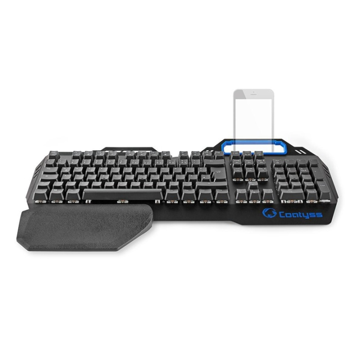 Nedis Wired Gaming Keyboard | USB | Mechanical Keys | RGB | German | DE Layout | USB Powered | Power cable length: 1.70 m | Gaming in the group COMPUTERS & PERIPHERALS / GAMING / Keyboards at TP E-commerce Nordic AB (38-95117)