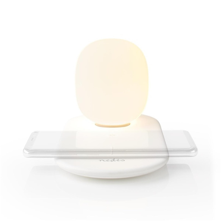 Nedis LED Lamp with Wireless Charger | Dimmer - On Product | Qi | 10 W | With dimming | Warm White | 3000 K in the group HOME ELECTRONICS / Lighting / Night lights at TP E-commerce Nordic AB (38-95137)