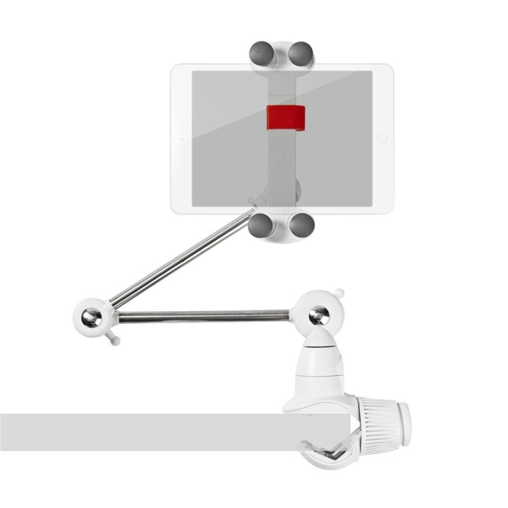 Nedis Tablet Stand | Universal | Interactive | Metal / White in the group SMARTPHONE & TABLETS / Other accessories / Docks, Tripods & Holders at TP E-commerce Nordic AB (38-95224)