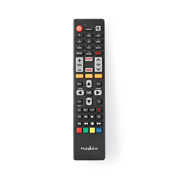 Nedis Replacement Remote Control | Suitable for: TCL/Thomson | Fixed | 1 Device | Amazon Prime / Netflix Button / Youtube Button | Infrared | Black in the group HOME ELECTRONICS / Audio & Picture / TV & Accessories / Remote controls at TP E-commerce Nordic AB (38-95246)