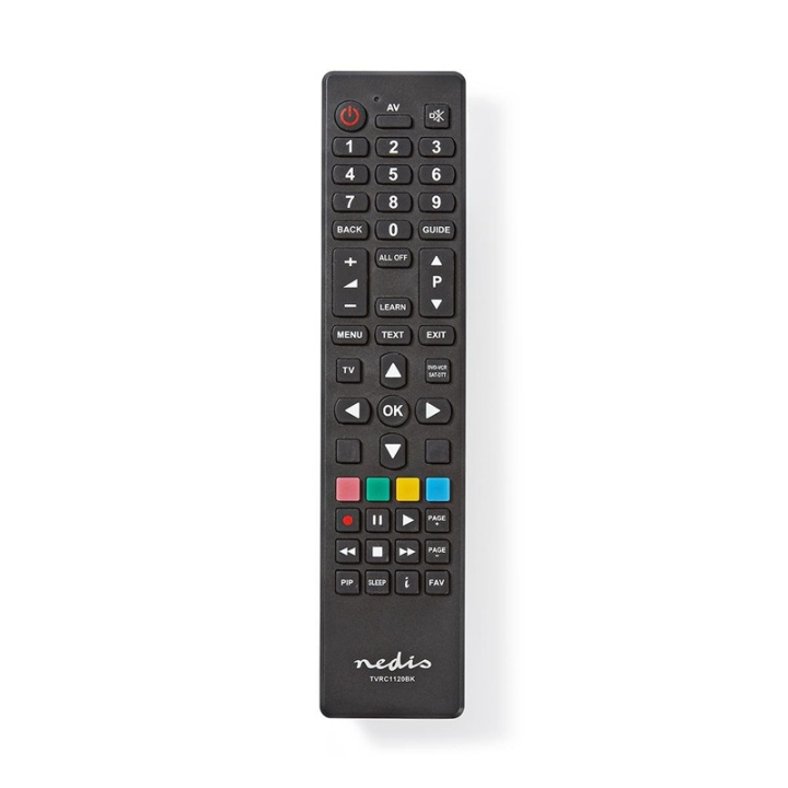 Nedis Universal Remote Control | Programmable | 2 Devices | Clear Lay-out | Infrared | Black in the group HOME ELECTRONICS / Audio & Picture / TV & Accessories / Remote controls at TP E-commerce Nordic AB (38-95249)