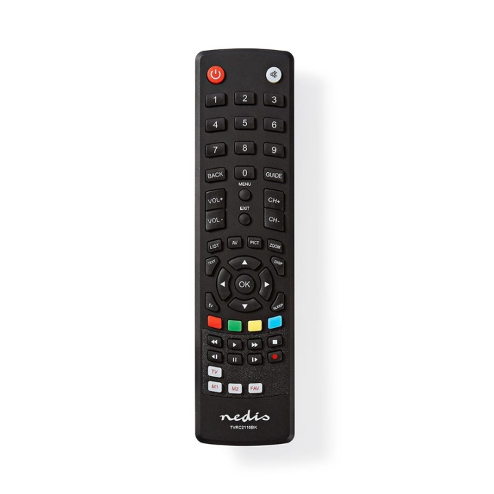 Nedis Universal Remote Control | Preprogrammed | 1 Device | Disney + Button / Memory Buttons / TV Guide Button | Infrared | Black in the group HOME ELECTRONICS / Audio & Picture / TV & Accessories / Remote controls at TP E-commerce Nordic AB (38-95251)