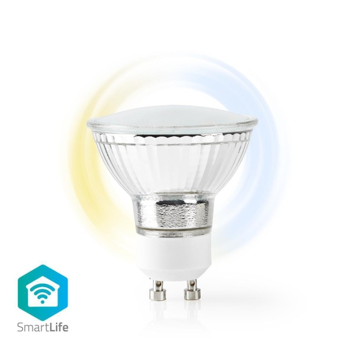 Nedis SmartLife LED Bulb | Wi-Fi | GU10 | 400 lm | 5 W | Cool White / Warm White | 2700 - 6500 K | Energy class: A+ | Android™ / IOS | PAR16 | 1 pcs in the group HOME, HOUSEHOLD & GARDEN / Smart home / Smart Lights at TP E-commerce Nordic AB (38-95289)