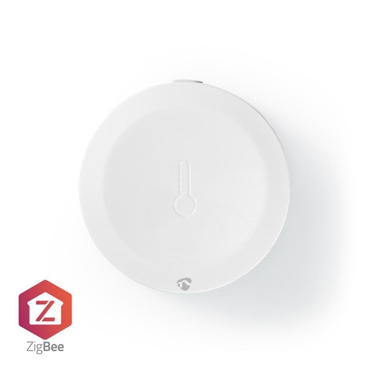 Nedis Smart Climate Sensor | Zigbee 3.0 | Battery Powered | Android™ / IOS | White in the group HOME, HOUSEHOLD & GARDEN / Alarm & Security / Other at TP E-commerce Nordic AB (38-95317)