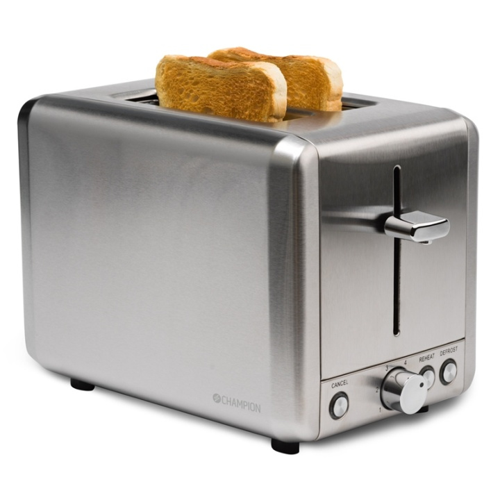 Champion Brödrost 2 skivor Rostfri in the group HOME, HOUSEHOLD & GARDEN / Household appliances / Toasters & Bread grills / Toasters at TP E-commerce Nordic AB (38-95340)