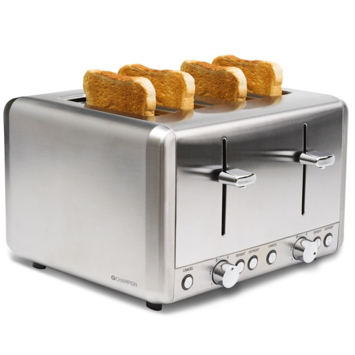 Champion Brödrost 4 skivor Rostfri in the group HOME, HOUSEHOLD & GARDEN / Household appliances / Toasters & Bread grills / Toasters at TP E-commerce Nordic AB (38-95341)