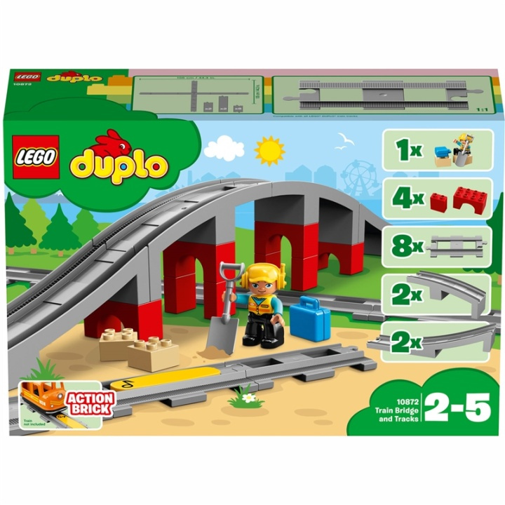 LEGO DUPLO Town - Tågbro och spår in the group TOYS, KIDS & BABY PRODUCTS / Toys / Building toys / Lego at TP E-commerce Nordic AB (38-95421)