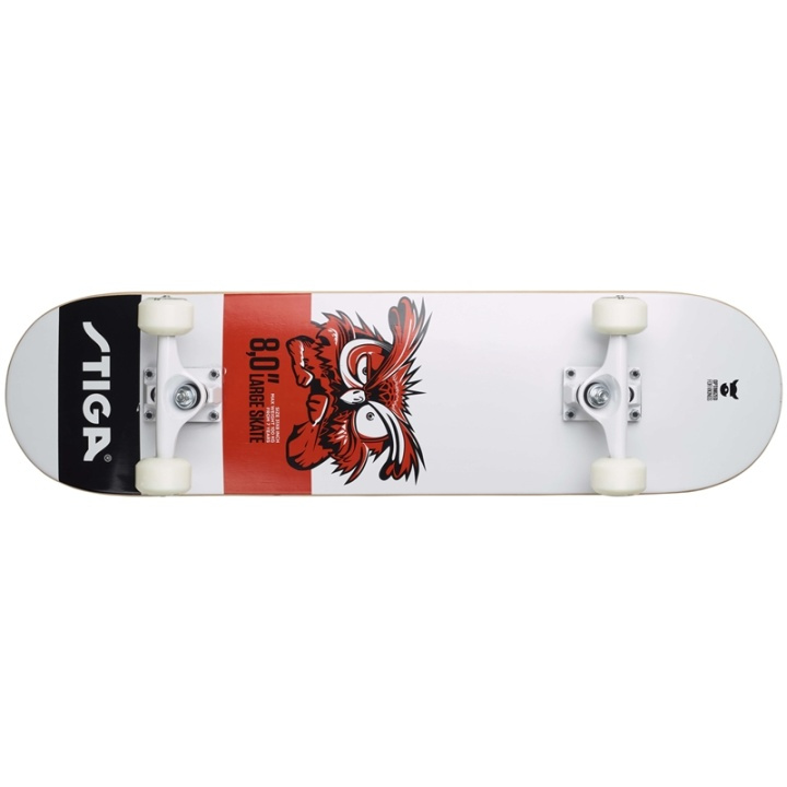 Stiga Skateboard Owl 8.0 White in the group TOYS, KIDS & BABY PRODUCTS / Outdoor toys / Sport & Games at TP E-commerce Nordic AB (38-95479)