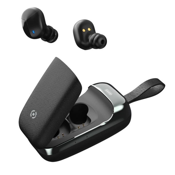 Celly Flip1 True Wireless Headset Earbuds, Svart in the group HOME ELECTRONICS / Audio & Picture / Headphones & Accessories / Headphones at TP E-commerce Nordic AB (38-95481)
