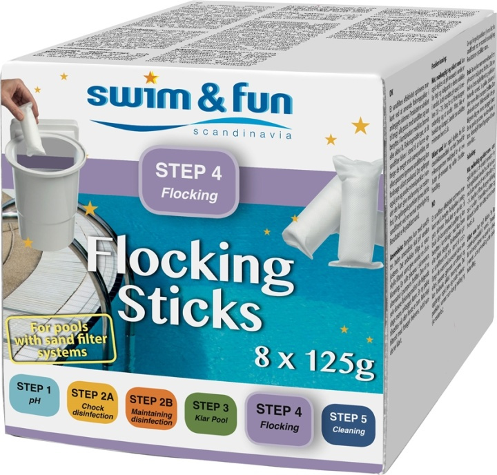 Flocking Sticks 8 x 125 g in the group HOME, HOUSEHOLD & GARDEN / Garden products / Pool & Accessories / Poolchem at TP E-commerce Nordic AB (38-95634)