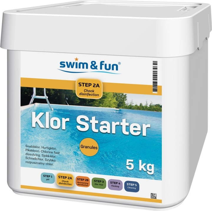 Klor Starter Fast Dissolving Granules 5 kg in the group HOME, HOUSEHOLD & GARDEN / Garden products / Pool & Accessories / Poolchem at TP E-commerce Nordic AB (38-95648)