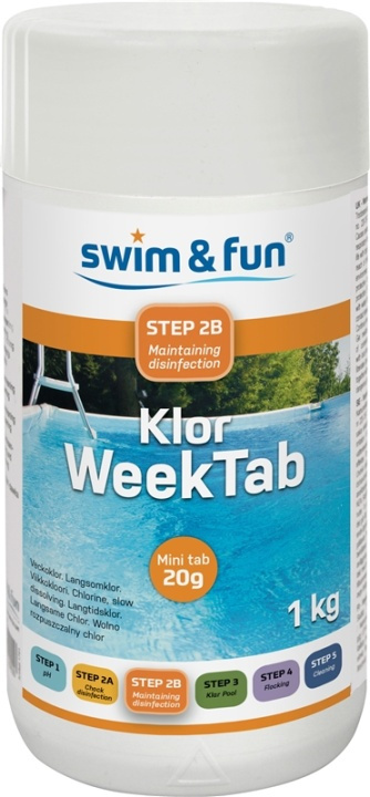 Klor Week Tab 20 gr 1 kg in the group HOME, HOUSEHOLD & GARDEN / Garden products / Pool & Accessories / Poolchem at TP E-commerce Nordic AB (38-95649)
