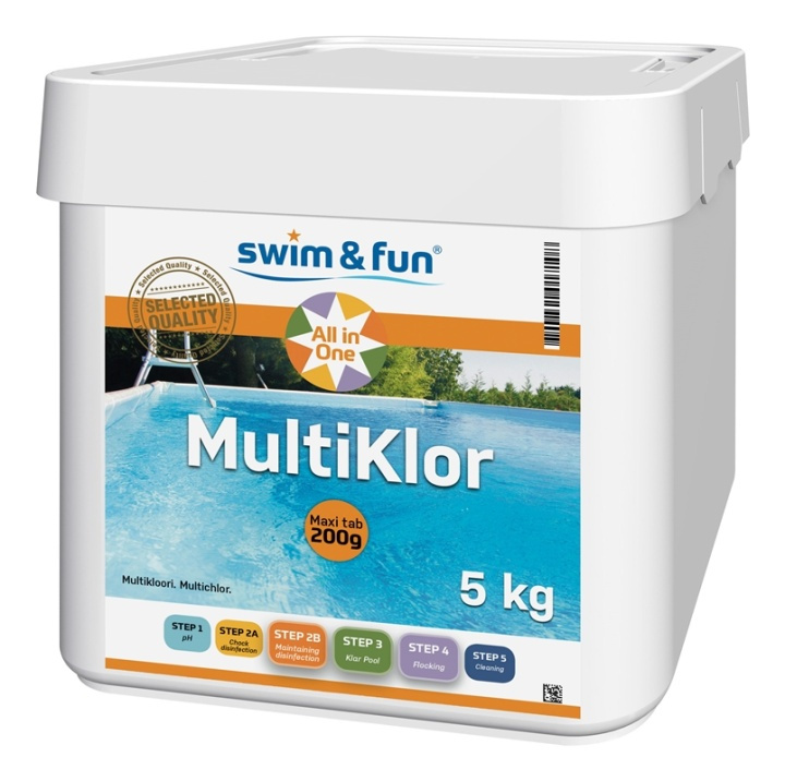 MultiKlor Maxi tab 200g 5 kg in the group HOME, HOUSEHOLD & GARDEN / Garden products / Pool & Accessories / Poolchem at TP E-commerce Nordic AB (38-95672)