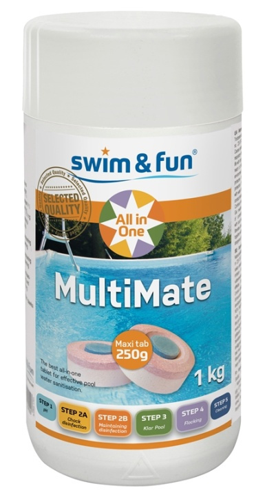 MultiMate Chlorine Tab 250g 1 kg in the group HOME, HOUSEHOLD & GARDEN / Garden products / Pool & Accessories / Poolchem at TP E-commerce Nordic AB (38-95673)