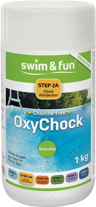 OxyChock Pool & Spa 1 kg in the group HOME, HOUSEHOLD & GARDEN / Garden products / Pool & Accessories / Poolchem at TP E-commerce Nordic AB (38-95675)