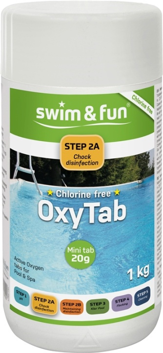 OxyTabs 20 gr.1 kg, Chlorine free in the group HOME, HOUSEHOLD & GARDEN / Garden products / Pool & Accessories / Poolchem at TP E-commerce Nordic AB (38-95676)