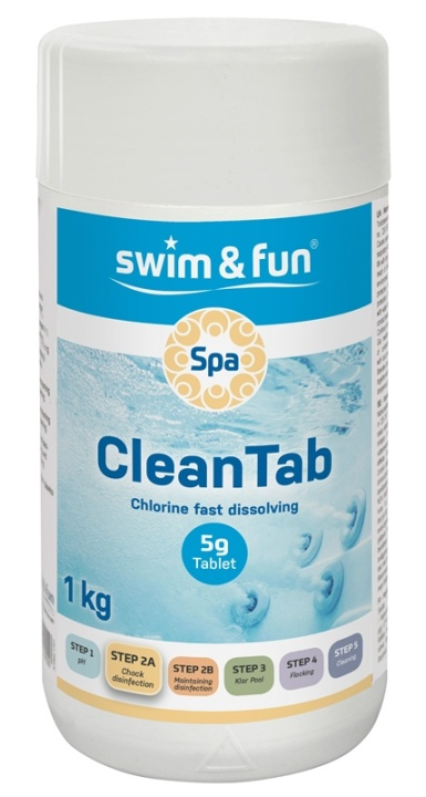 Spa CleanTab 5 gr, 1 kg in the group HOME, HOUSEHOLD & GARDEN / Garden products / Pool & Accessories / Poolchem at TP E-commerce Nordic AB (38-95745)