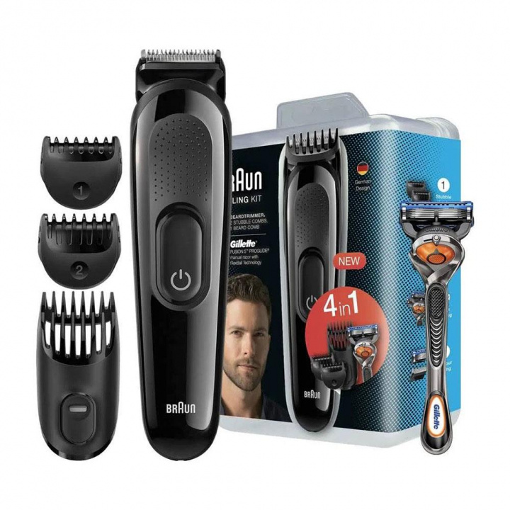 Braun SK3000 Skäggtrimmer - Styling Kit in the group BEAUTY & HEALTH / Hair & Styling / Shaving & Trimming / Beard trimmer & Accessories at TP E-commerce Nordic AB (38-95887)