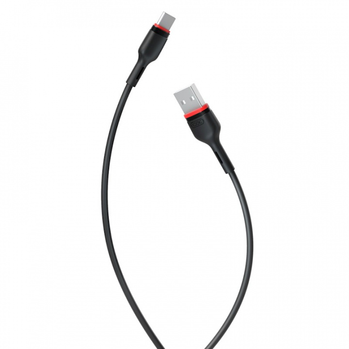Xo USB - USB-C Cable, 1.0 m, 2.4A, Black in the group COMPUTERS & PERIPHERALS / Computer cables / USB / USB-C at TP E-commerce Nordic AB (38-95919)