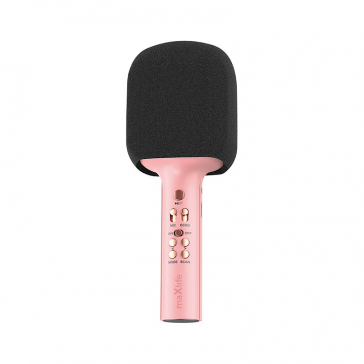 MaxLife MXBM-600 - Karaoke-Mikrofon med inbyggd högtalare, Rosa in the group HOME ELECTRONICS / Audio & Picture / Handheld Microphones at TP E-commerce Nordic AB (38-95929)