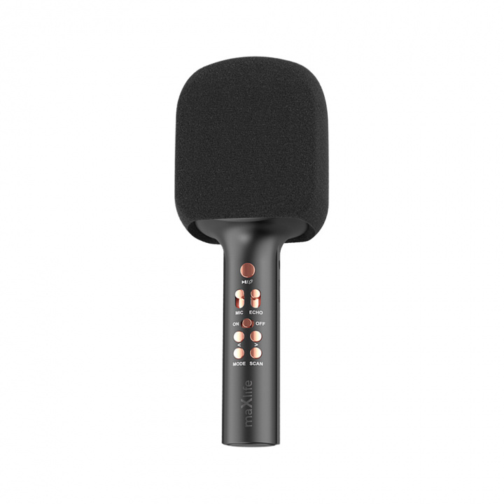 MaxLife MXBM-600 - Karaoke-Mikrofon med inbyggd högtalare, Svart in the group HOME ELECTRONICS / Audio & Picture / Handheld Microphones at TP E-commerce Nordic AB (38-95930)