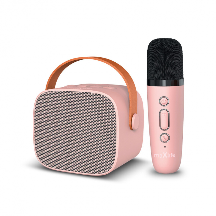 Maxlife MXKS-100 Karaoke Set with Bluetooth, Pink in the group HOME ELECTRONICS / Audio & Picture / Handheld Microphones at TP E-commerce Nordic AB (38-95931)