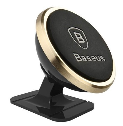 Baseus 360 Magnetisk Mobilhållare till bil Guld in the group CAR / Car holders / Car holder smartphone at TP E-commerce Nordic AB (38-95994)