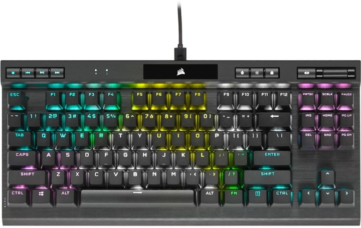 Corsair K70 TKL RGB CS MX Red Gamingtangentbord in the group COMPUTERS & PERIPHERALS / GAMING / Keyboards at TP E-commerce Nordic AB (38-96283)