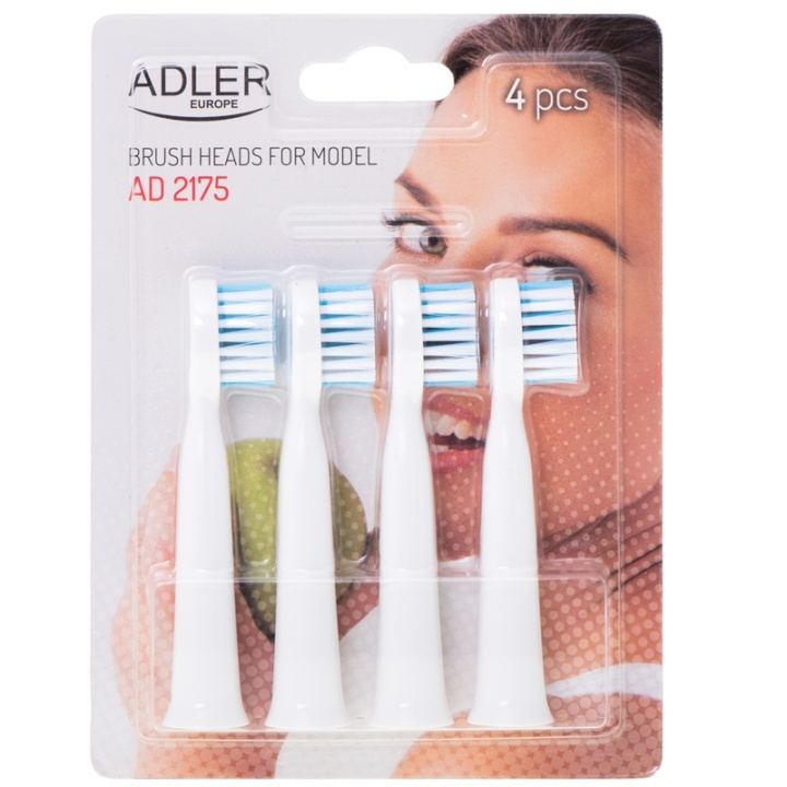 Adler Brush Heads for Sonic Electric Toothbrush AD 2175.1 v in the group BEAUTY & HEALTH / Oral care / Accessories for electric toothbrushes at TP E-commerce Nordic AB (38-96390)