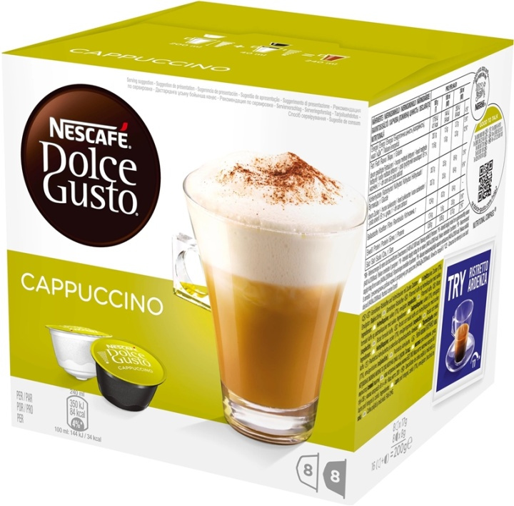 Dolce Gusto Capuccino-kapslar 16st in the group HOME, HOUSEHOLD & GARDEN / Household appliances / Coffee makers and accessories / Coffee capsules at TP E-commerce Nordic AB (38-96410)