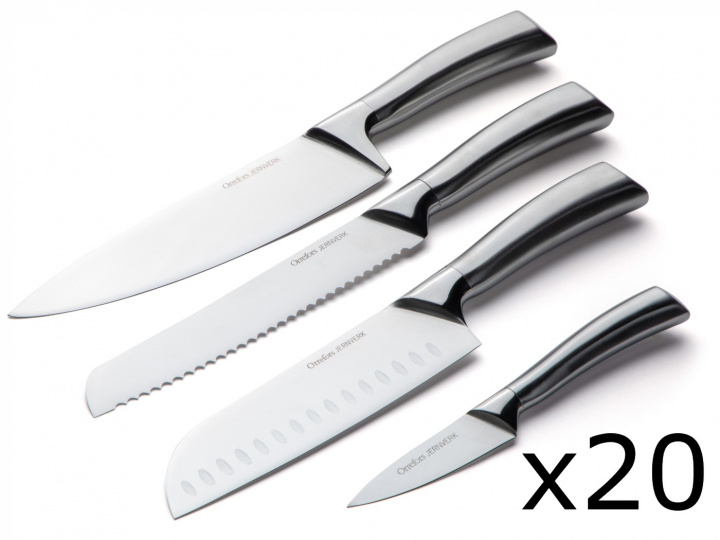 Orrefors Jernverk Knivset 4 knivar, Stål, 20-pack in the group HOME, HOUSEHOLD & GARDEN / Kitchen utensils / Kitchen knives & Knife sharpeners at TP E-commerce Nordic AB (38-96495-PKT20)
