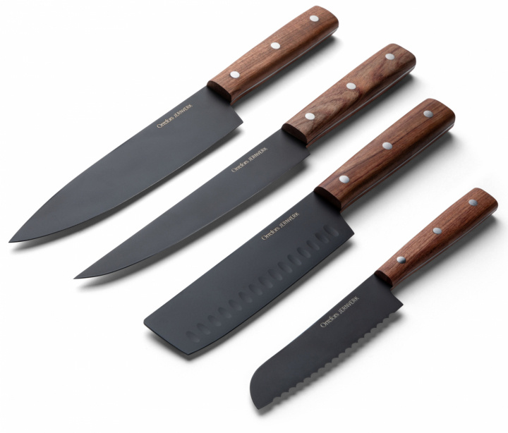 Orrefors Jernverk, Knife Set Ash Wood, 4-Pack in the group HOME, HOUSEHOLD & GARDEN / Kitchen utensils / Kitchen knives & Knife sharpeners at TP E-commerce Nordic AB (38-96496)
