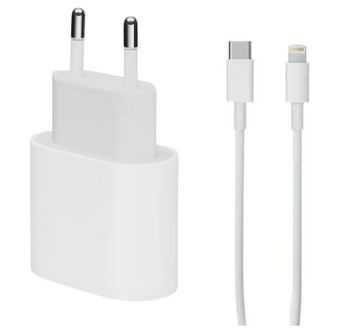 Apple Original Fast Charger 20w + USB-C to lightning cable 2m (Bulk) in the group SMARTPHONE & TABLETS / Chargers & Cables / Wall charger / Wall charger Lightning at TP E-commerce Nordic AB (38-96669-PKT)