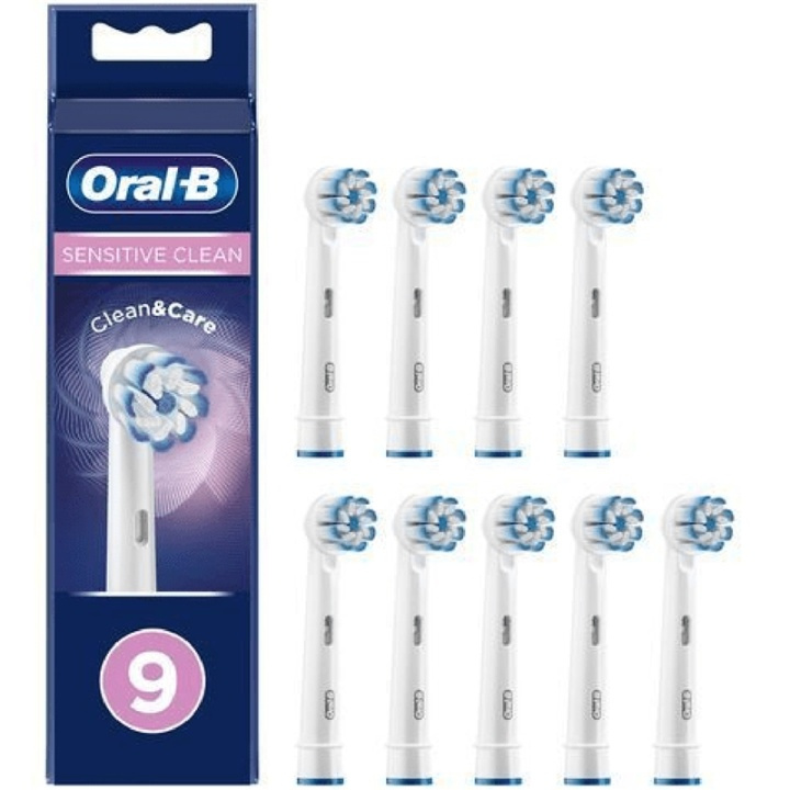 Oral B Borsthuvud Sensitive Clean & Care 3+3+3st in the group BEAUTY & HEALTH / Oral care / Accessories for electric toothbrushes at TP E-commerce Nordic AB (38-96737)