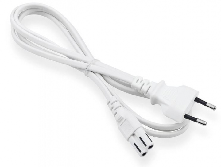 ON Power cable 2-pin, 1.5 meter, White in the group COMPUTERS & PERIPHERALS / Computer cables / Device kable at TP E-commerce Nordic AB (38-96845)