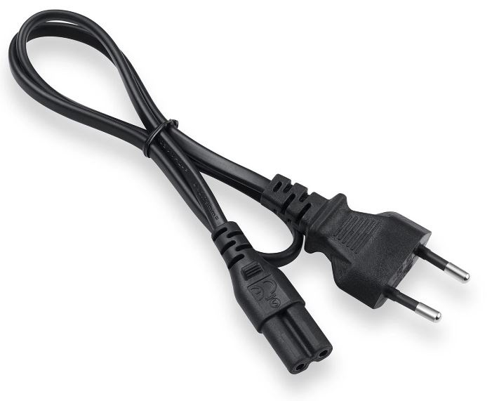 ON Power cable 2-pin, 0.5 meter, Black in the group COMPUTERS & PERIPHERALS / Computer cables / Device kable at TP E-commerce Nordic AB (38-96846)