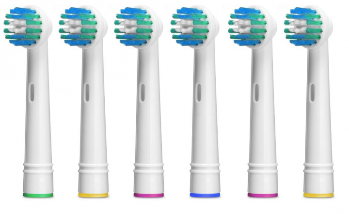 PureSense PSTH300 6-pack of toothbrush heads for Oral-B in the group BEAUTY & HEALTH / Oral care / Accessories for electric toothbrushes at TP E-commerce Nordic AB (38-96848)