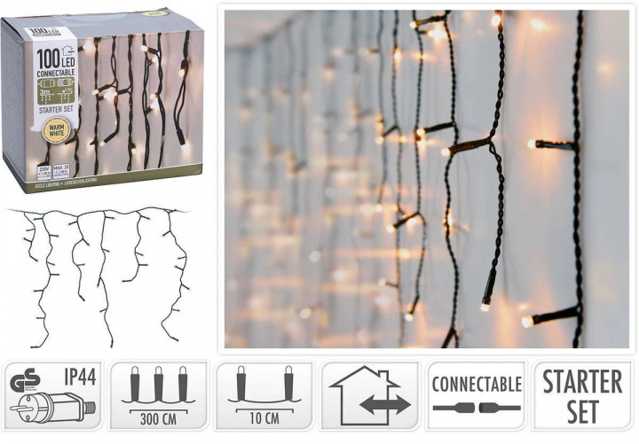 Icicle Loop Starter Set 3 m, Extendable in the group HOME ELECTRONICS / Lighting / LED strips at TP E-commerce Nordic AB (38-96922)