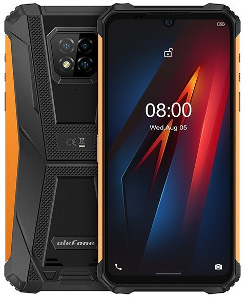 Ulefone Armor 8 Pro, Svart/Orange in the group SMARTPHONE & TABLETS / Mobile phones & smartphones at TP E-commerce Nordic AB (38-96946)