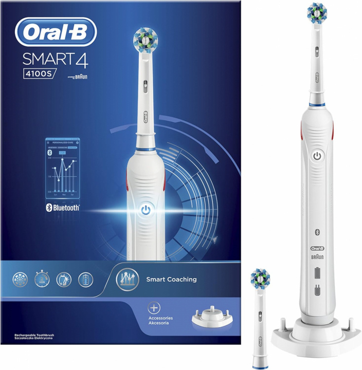 Oral-B Smart 4 4100S in the group BEAUTY & HEALTH / Oral care / Electric toothbrushes at TP E-commerce Nordic AB (38-96996)
