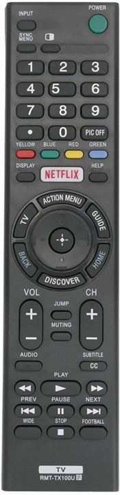 Universal Fjärrkontroll till SONY Smart TV RMT-TX100U in the group HOME ELECTRONICS / Audio & Picture / TV & Accessories / Remote controls at TP E-commerce Nordic AB (38-97009)
