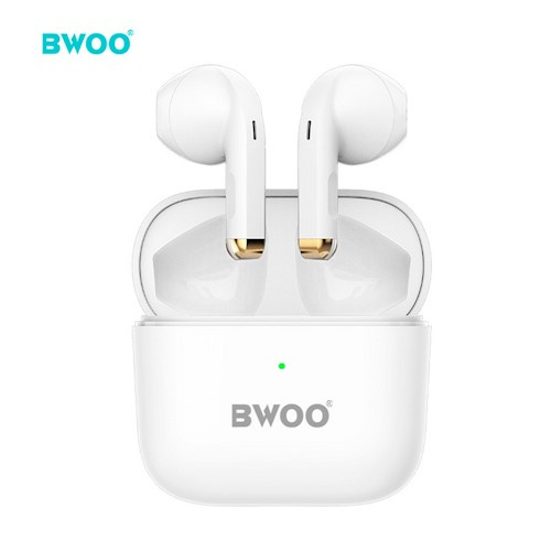BWOO Bluetooth hörlurar TWS BW66, Vit in the group HOME ELECTRONICS / Audio & Picture / Headphones & Accessories / Headphones at TP E-commerce Nordic AB (38-97010)