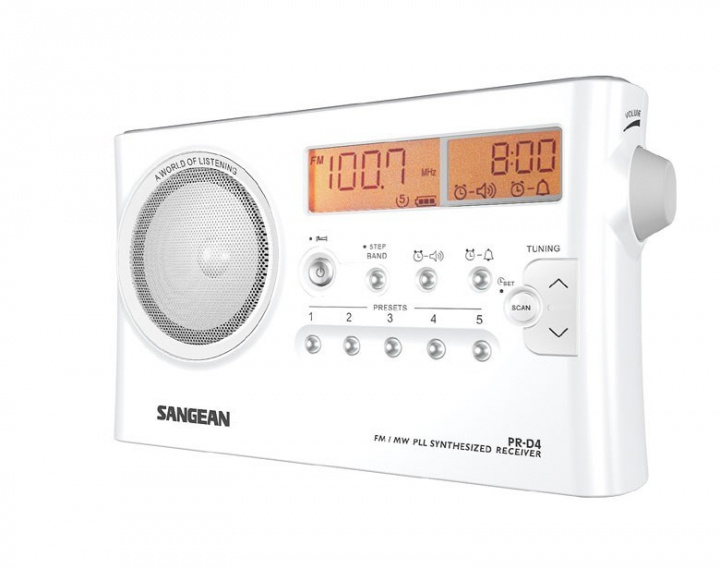 Sangean PR-D4 Bärbar radio med 170 h batteritid in the group HOME ELECTRONICS / Audio & Picture / Home cinema, Hifi & Portable / Radio & Alarm clocks / Radio at TP E-commerce Nordic AB (38-97039)